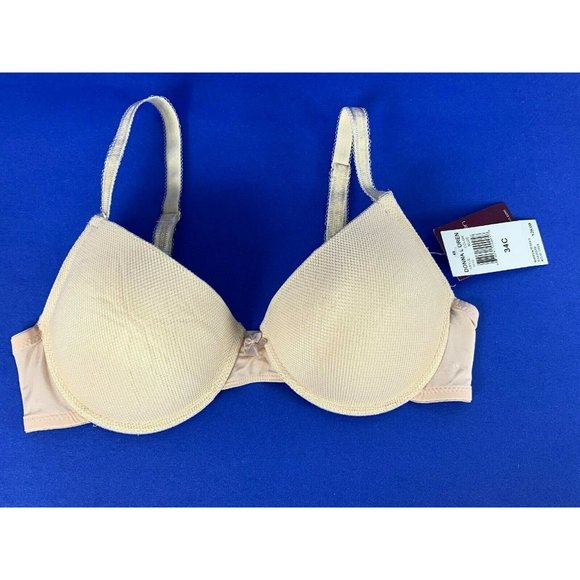 New Donna Loren Bra size 34C Nude Tan Padded - Picture 3 of 6